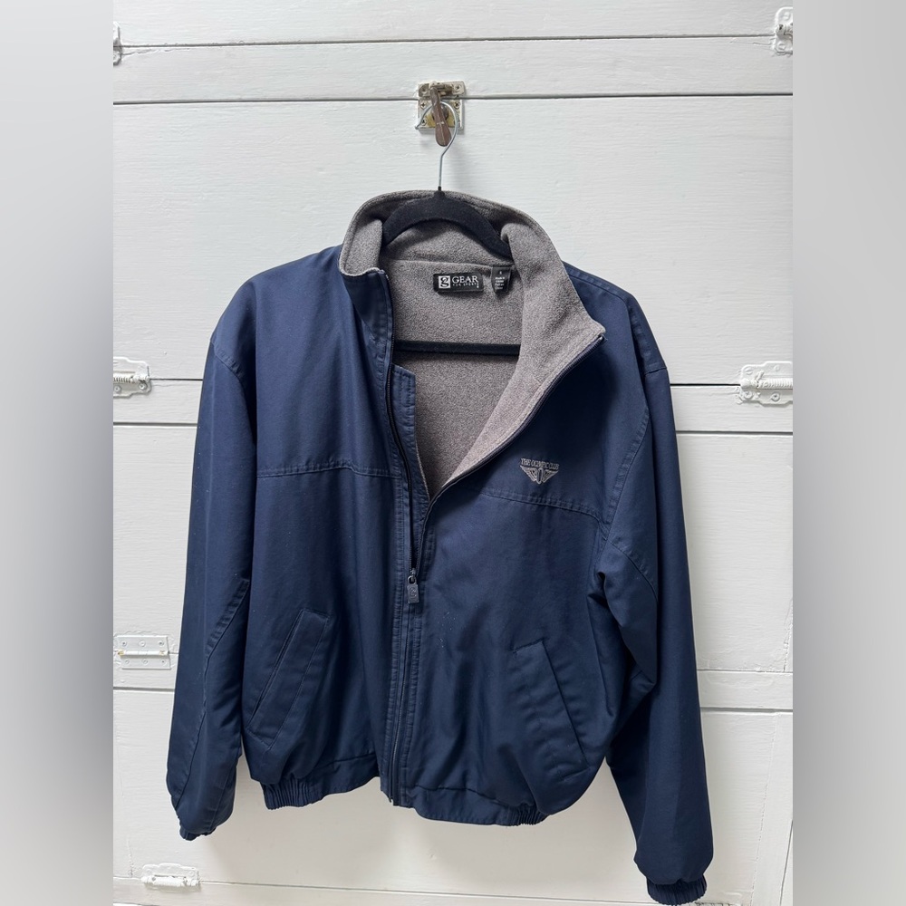 G Gear for sports. Navy blue jacket. Small, The Olympic Club Golf logo.